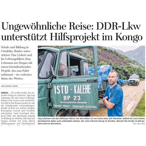 Ungewöhnliche Reise – DDR-Lkw unterstützt Hilfsprojekt im Kongo